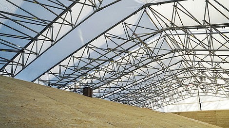 PERI UP LGS väderskyddstak är ergonomiskt, snabbmonterat och enkelt att hantera