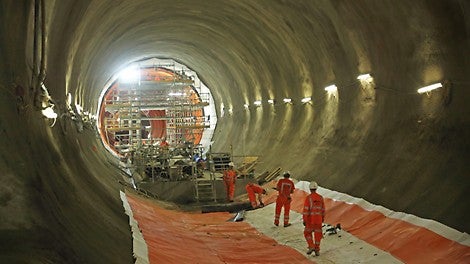 Crossrail Tunnelling Banner