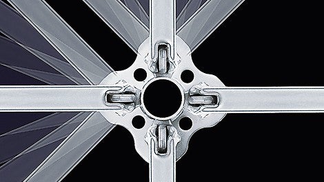 Rozetna na vertikali dopušta zakretanje i do 45°. Njeno postavljanje u razmacima od po 50 cm pruža mogućnost povezivanja u svim pravcima.