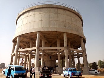 Erection of service reservoir 