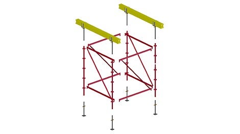 PERI UP MI is a modular and flexible system with gravity lock technology which allows easy and safe assembly.