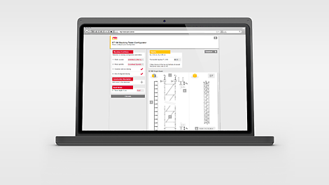 Cu Aplicația de Configurare a Turnurilor de Eșafodaj ST 100, utilizatorii pot determina rapid, ușor și precis încărcarea admisibilă pe un picior al turnului de eșafodaj, precum și sarcinilor minime împotriva alunecării.