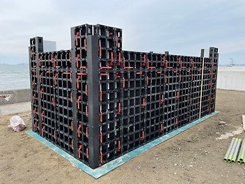 姫路港 飾磨港区 公共桟橋ブロック製作工事