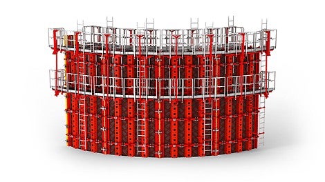 With its adjustable standard panels, RUNDFLEX Plus avoids cost-intensive reassembly or special formwork modifications.<br/><br/>