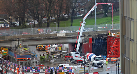 The PERI InSite Pressure Sensor was used on the Regent Street Flyover project in Leeds