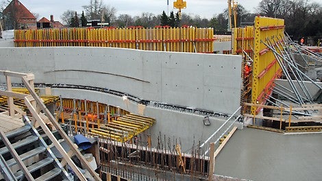 Vægge forskallet med VARIO forme.