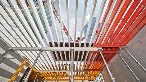 La realizzazione dei solai è avvenuta grazie all'impiego della cassaforma a graticcio GRIDFLEX