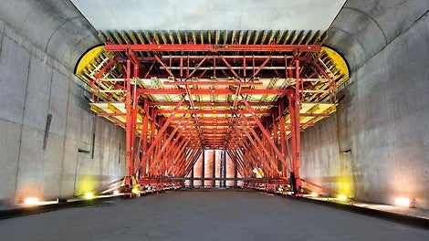 VARIOKIT tunnelvagn med hydrualisk lyft/sänkenhet och flyttning med tunglasthjul