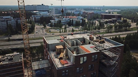 Pohjois-Suomen opiskelija-asuntosäätiö PSOAS:n rakennuttama 16-kerroksinen asuintalo valmistuu kesällä 2024.