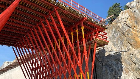 Förberedelse för gjutning av första etappen