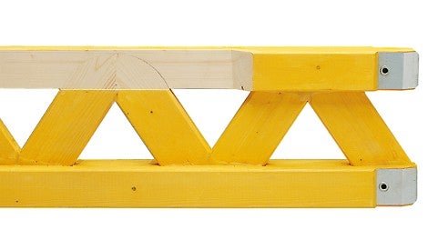 Les treillis sont intégrés dans les membrures sur la totalité de la section. Aucun interstice présentant un risque d&#039;accumulation et de maintien de l&#039;humidité.