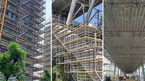 Il ponteggio multidirezionale PERI UP ha un’elevata flessibilità che consente una grande varietà di impieghi ed è la soluzione ideale per opere dalla pianta molto articolata. I componenti<br/>dell’impalcatura modulare PERI UP possono essere combinati inoltre con quelli in acciaio del sistema modulare per opere infrastrutturali VARIOKIT.