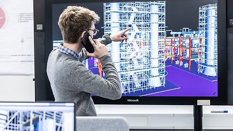 PERI UP simplifies planning. We employ a single-system logic that accommodates multiple applications. Plus, with metric grids of 25 cm, almost every piece fits perfectly.