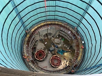With a diameter of 30m, this shaft is the largest across the entire Tideway project.