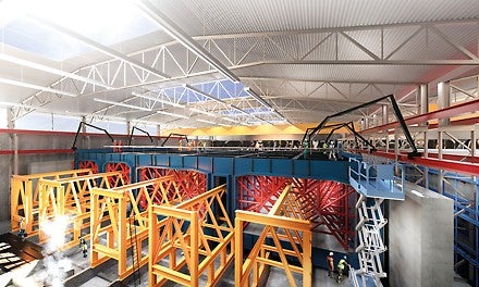 Elementide tootmishall.<br/>(Illustratsioon: Femern A/S)<br/>