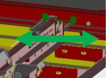 Pièce de liaison du FLEXIDECK