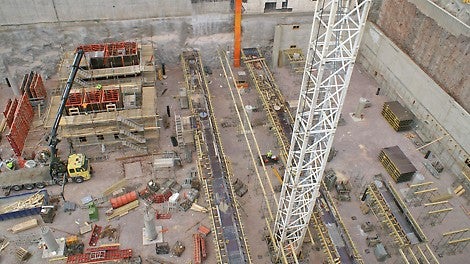 Metrokeskuksen työvaihe keväällä 2014.