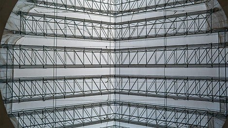 Varikatuse sille oli 36.50 m. (Foto: PERI GmbH)<br/>