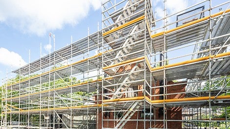 PERI UP Flex Facestillads til Renovering på Gurrehus