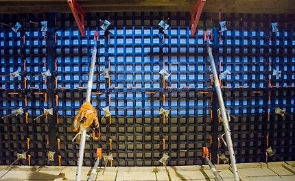 Bygging av teknisk rom i tunnelen 