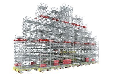 The 3D model provided a visual representation of any potential obstructions, providing valuable insight for the design and installation teams. <br/>(3D model: PERI Iberia)