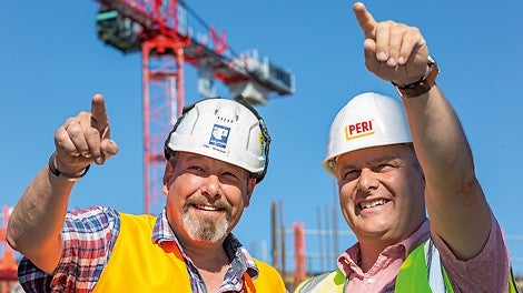 PERI unterstützte die Bauausführung im Rahmen einer engen, zielorientierten Zusammenarbeit mit entsprechendem Schalungs- und Gerüst-Know-how aus einer Hand.