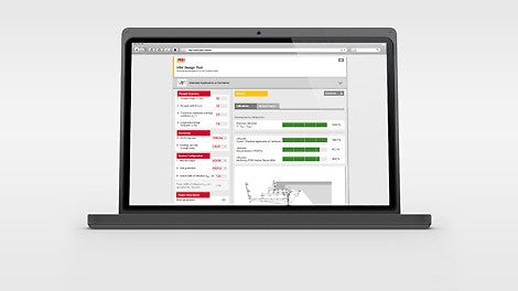 Uživatelé získají s nástrojem pro navrhování VGK snadno, rychle a přesně dovolené roznášecí šířky římsových konzol VGK pro různé mezní podmínky.