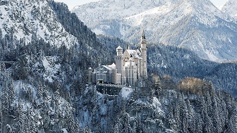 Neuschwanstein Castle is one of Germany&#039;s most famous sights. Every year around 1.5 million tourists from all over the world visit the cultural monument near Füssen.