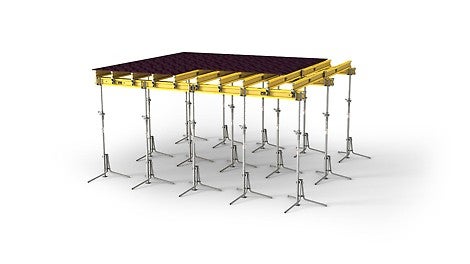 Die flexible und anpassungsfähige Deckenschalung mit GT 24 Schalungsträger<br/>