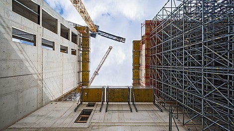 PERI plante und lieferte Schalung und Gerüst aus einer Hand.