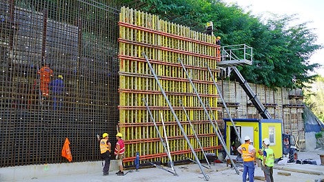 Budowa tunelu wjazdowego do Muzeum Wojska Polskiego, Warszawa