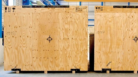 PERI offers wood sheets for packaging or as protective plates for loaded goods.