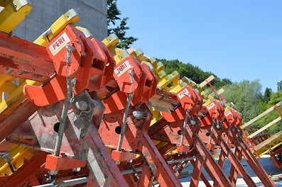 Мост Габрово - Сглобяване на SB платформи