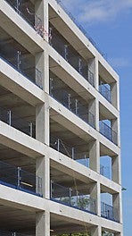 Section of the Stafford Multi-Storey pre-cast car park with PROKIT edge protection