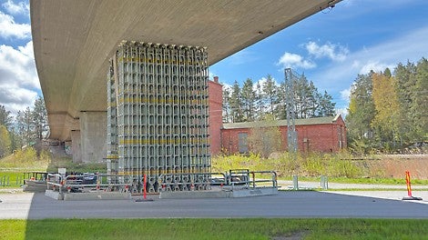 PERI UP HD -tuki sopii tuentoihin, joissa kuormat ovat todella suuria.