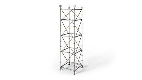 Der PERI UP Stützturm bietet hohe Flexibilität im Traggerüstbau.<br/>