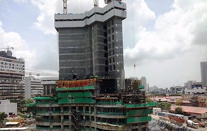 King tower under construction