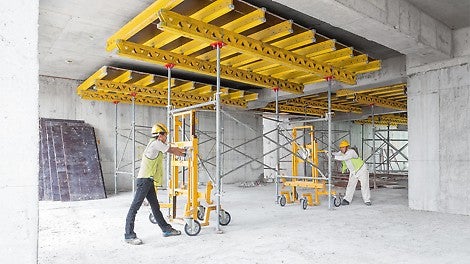 实用转动装置可快速水平移动PD8承重支架。