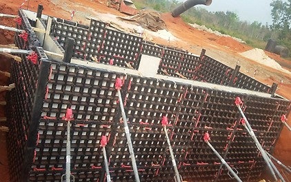 Construction drain pit with PERI DUO by OILSERV LIMITED