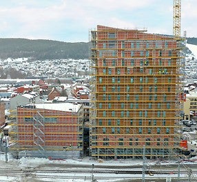 Drammen stasjon- hotellet har 14 etasjer