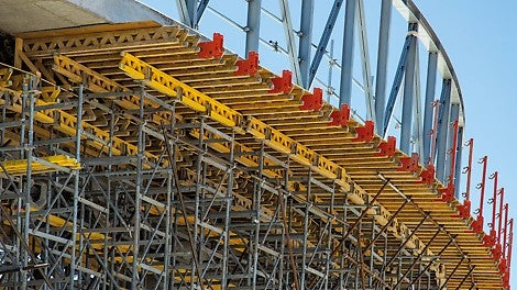 MULTIFLEX Träger-Deckenschalung für eine schnelle und flexible Abdeckung der Basis des ELT 