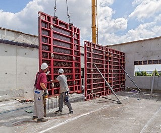 Die MAXIMO Rahmenschalung ermöglichte optimale Betonergebnisse und schnellere Schalzeiten.