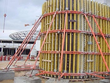 תבניות ואריו עגולות חיצוניות עם קורת פלדה בייצור מיוחד