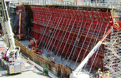 Twin cell 21.5m wide JB2 perimeter wall 