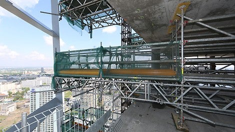 Warsaw Spire - rusztowania