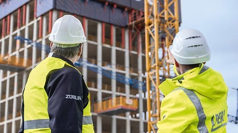 Die Baustellenplanung und -abwicklung wurde zu allen Phasen des Bauablaufs kompetent durch PERI Ingenieure unterstützt.