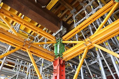 VST - Kopfspindel zum definierten Absenken des Traggerüstes