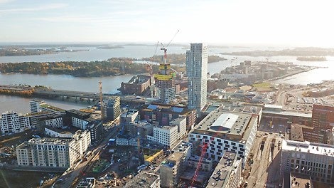 REDIn Loisto on järjestyksessään toinen Kalasatamaan rakennettavasta seitsemästä tornitalosta.