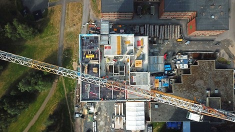 PERI Suomen palvelujen oleellinen osa on muottisuunnitelmien teko. Myös tässä kohteessa työmaa tilasi muottijärjestelmän suunnitelmat, joihin sisältyivät myös mitoituslaskelmat. 