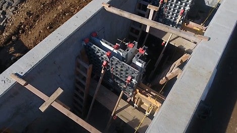 The lightweight and limited components of the DUO handset formwork system save crane time and ease assembly.